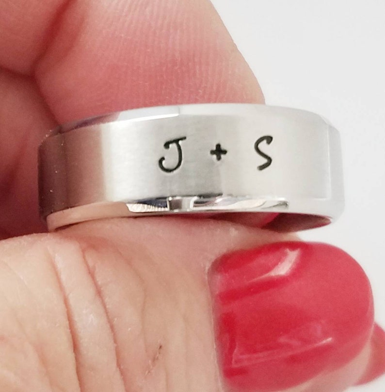 Name ring Personalized Name Ring Man's Name Ring Etsy