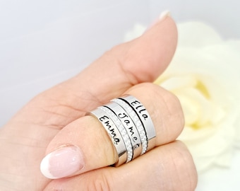 Mother Ring Large Band Handmade Sterling Silver ~ Mother