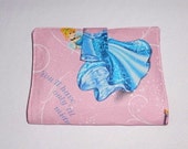 Cinderella Doodle Wallet/Crayon Wallet - Great for stocking stuffer, Christmas, birthday, party favor and more!