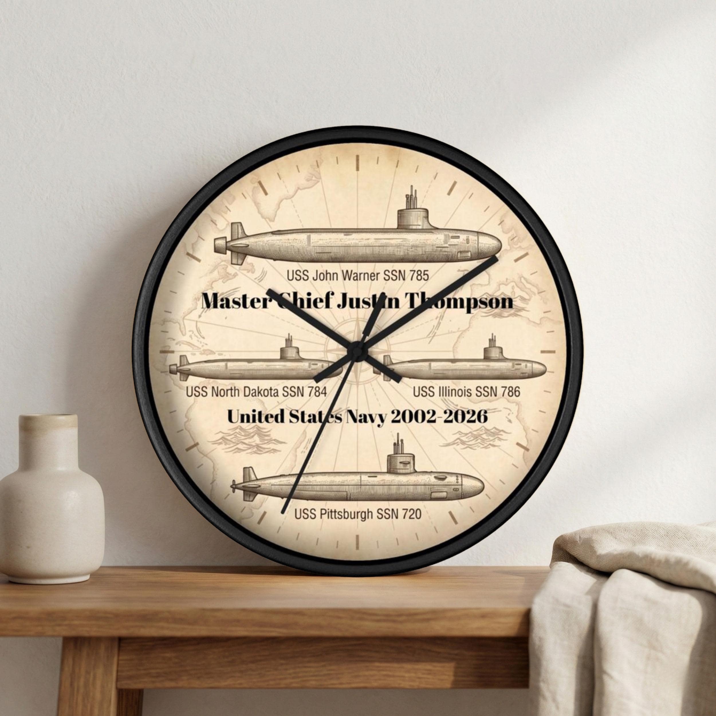 Vintage Us Navy Clock - Etsy