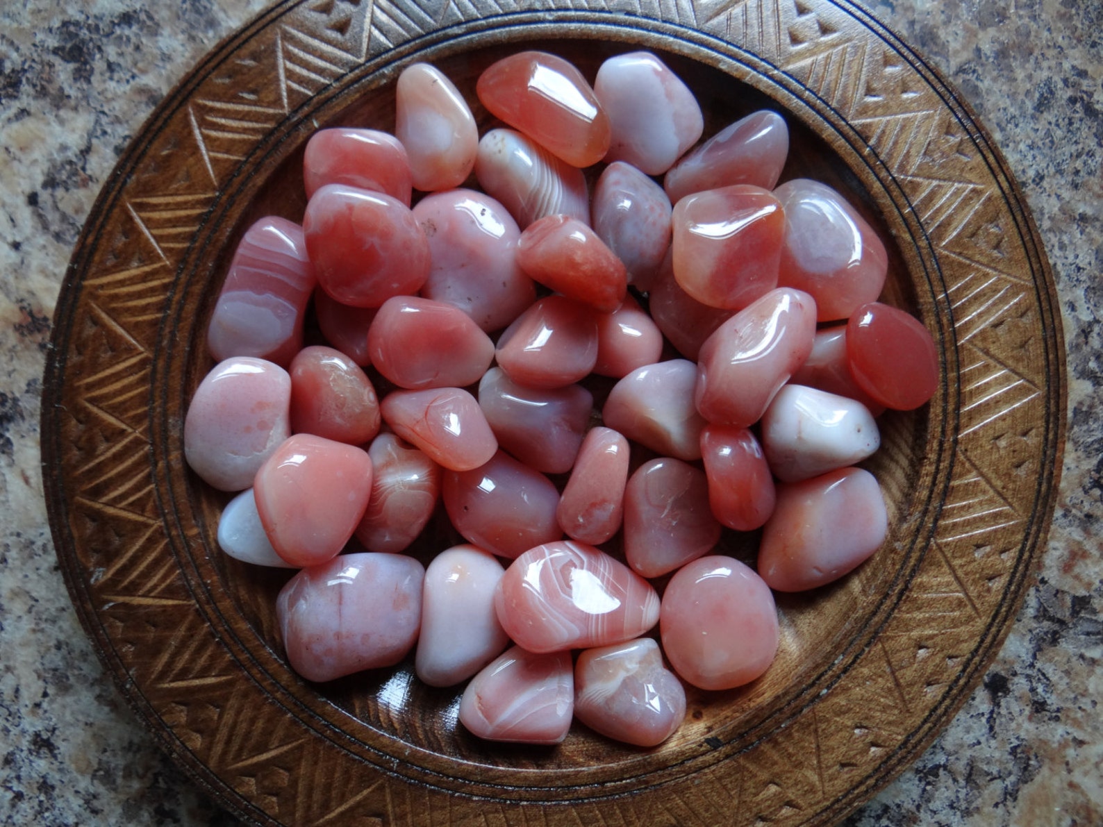 AGATE APRICOT Stone Gemstone Crystal Tumbled 4 oz Wiccan Etsy