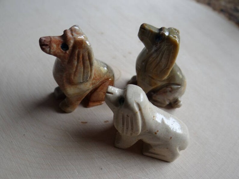 Hand Carved DOG 1 Animal Spirit Totem for Spiritual Jewelry - Etsy