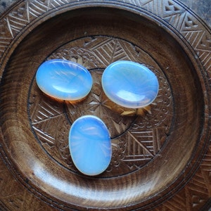 OPALITE Worry Stone Gemstone Crystal Wiccan Pagan Metaphysical Reiki Chakra Supply image 1