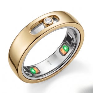 14K Gold Oura Gen 5 Ring Cover Diamond Smart Ring Jacket Protector Minimalist Oura Ring Huggie Wrap Accessory by Radiant Bling