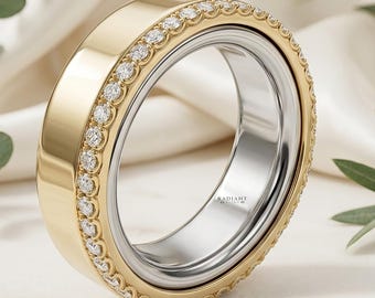 14K Gold Oura Ring Gen 4 Cover Moissanite Diamond Smart Ring Jacket Oura Wrap Accessory Gen 4 Huggie