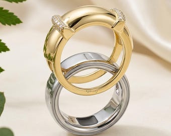Anillo Oura de oro macizo con diamantes, generación 4, funda de lujo para anillo inteligente, accesorio protector mejorador de generación 4 de Radiant Bling.