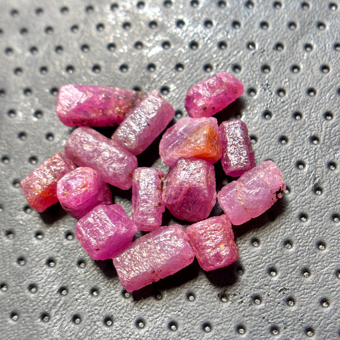 Ruby Stone Stick 17 Natural Pink Ruby Rough,stick:healing Crystal.earth-mined(6/11) MM ...