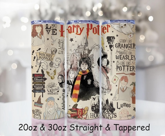 Harry Potter Wizard  Tumbler Wrap | 20 oz Skinny Tumbler Wrap PNG  (Digital Download)