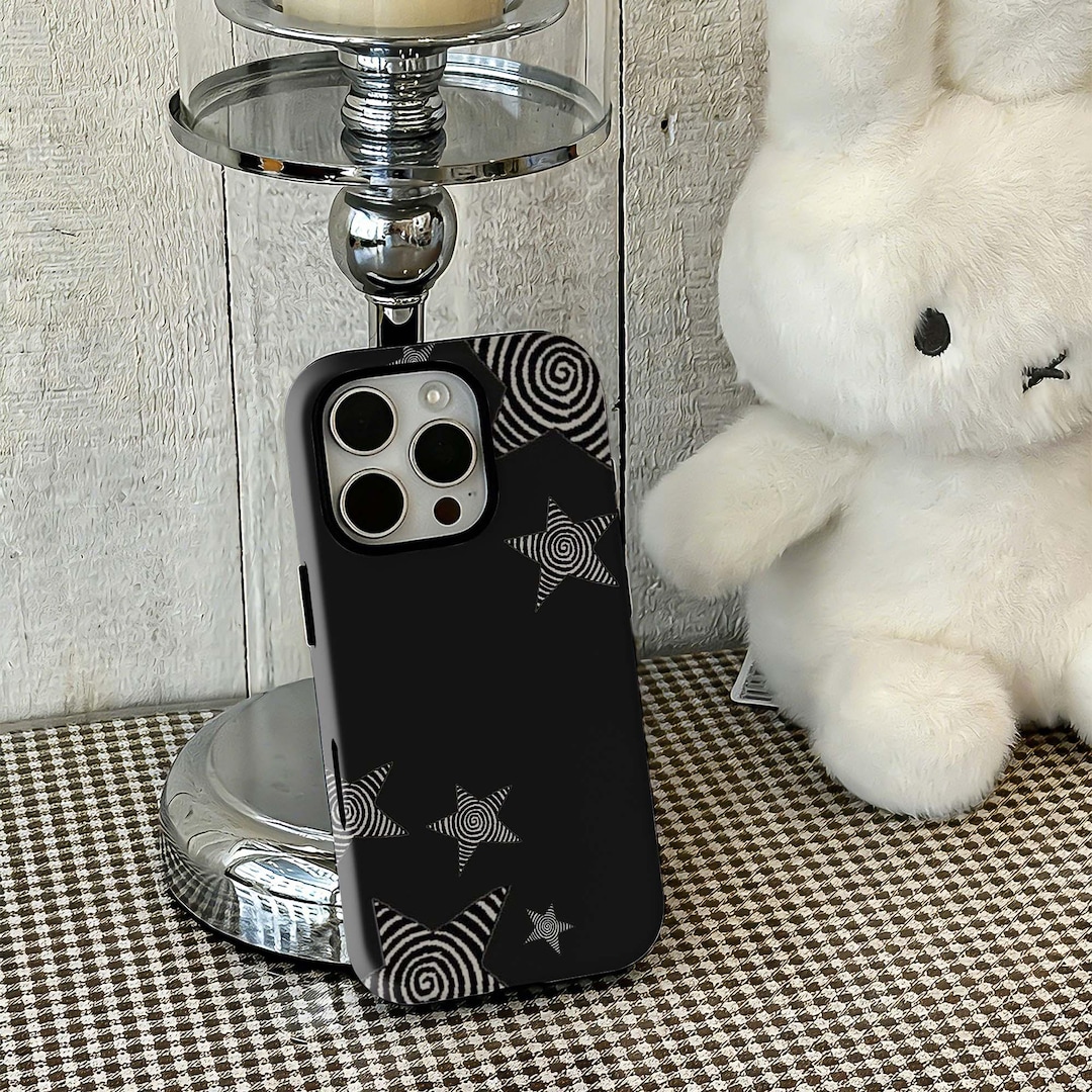 Grunge Star Phone Case, Y2k Star Cover, Optical Illusion Cover, Gothic ...