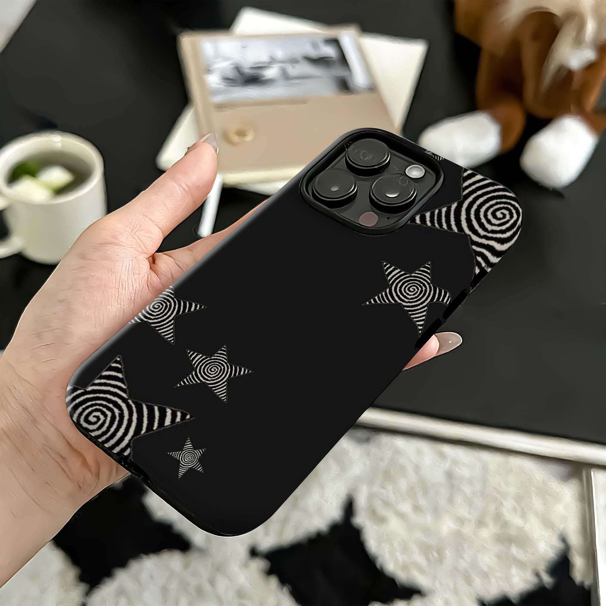 Grunge Star Phone Case, Y2k Star Cover, Optical Illusion Cover, Gothic ...