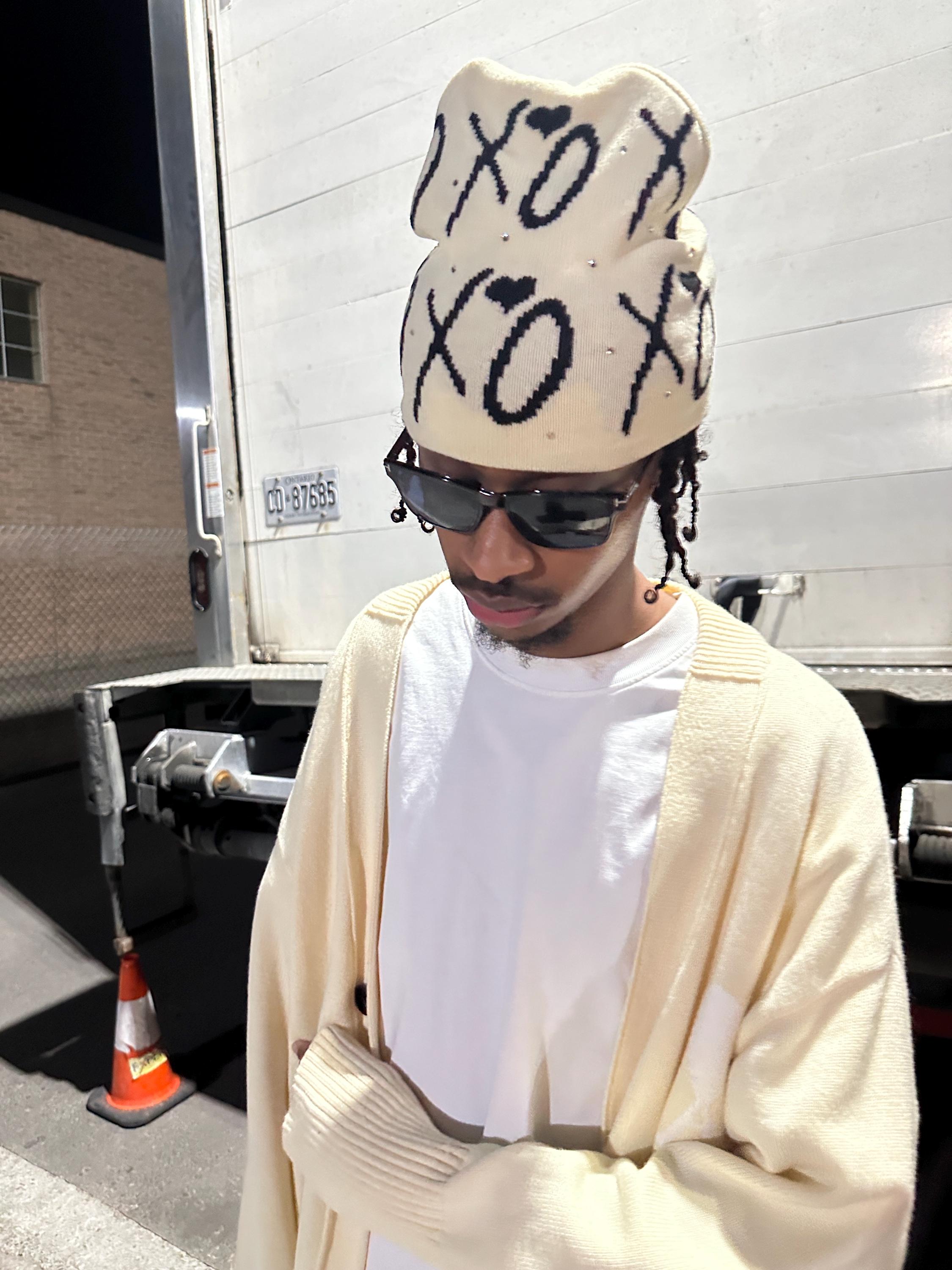 BNWT White Winter Merino Wool Beanie Worn by The Weeknd! THE WEEKND XO BEANIE – Superb Abel Merch main image 3