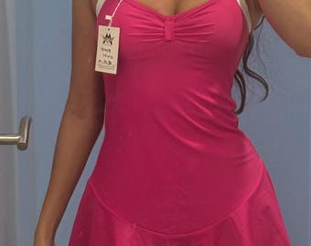 Traje de baño rosa / Traje de baño modesto para mujer / Vestido tankini / Traje de baño / Traje de baño de talla grande