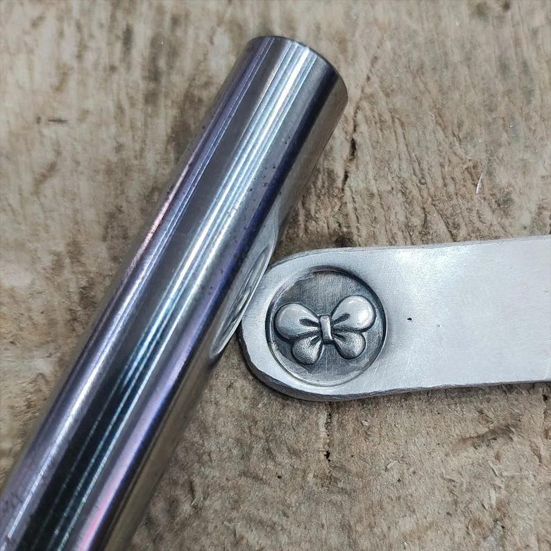 Bow Pattern 3D Metal Stamping Punch Steel Jewelry Marking Tool for ...