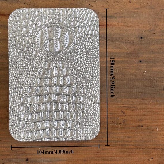 3D Crocodile Grain Leather Embossing Stamp Aluminum Alloy Mold