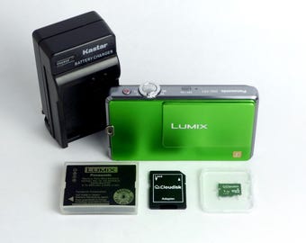 Panasonic LUMIX DMC-FP1 グリーン Panasonic Rare Green Lumix Vintage Digital Camera DMC-FP1
