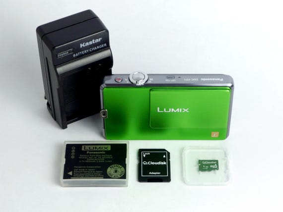 Panasonic LUMIX DMC-FP1 グリーン Panasonic LUMIX DMC-FP1 Green Compact Digital Camera ［Junk