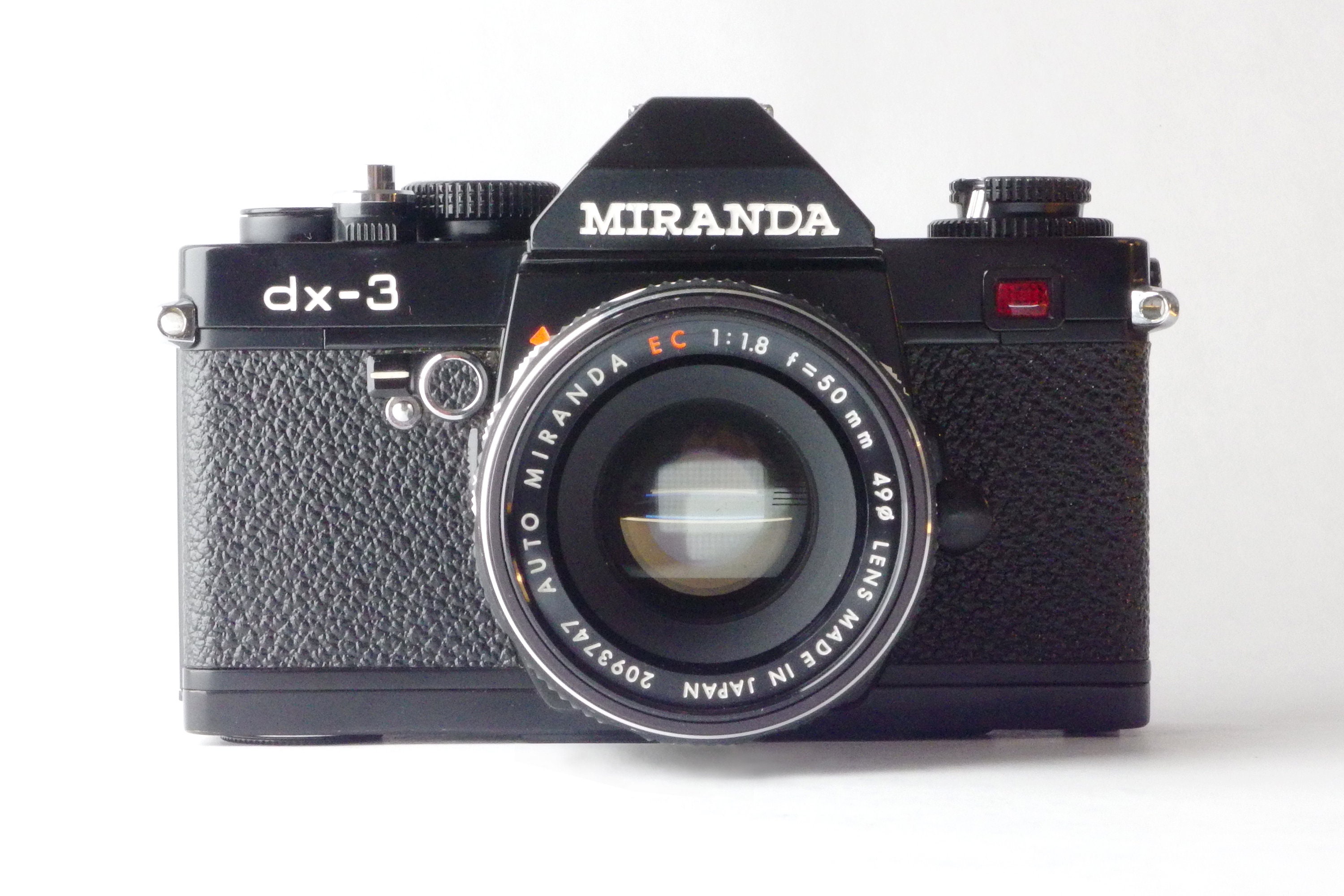 Miranda DX-3 Beautiful Black 1970's SLR With 2 Lenses