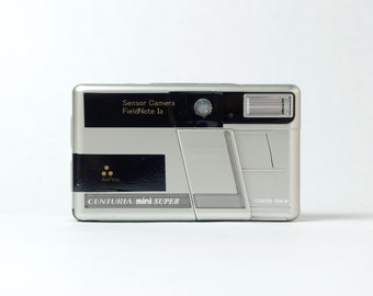 Konica Crazy Custom Motion Activated 35mm Point-and-Shoot, Rare Centuria Mini Super, Tested & Working, Japan, 1998