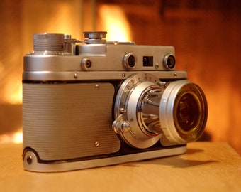Zorki S, Зоркий C Rare Gray Body Vintage Soviet Rangefinder, Tested & Working, Moscow, 1955