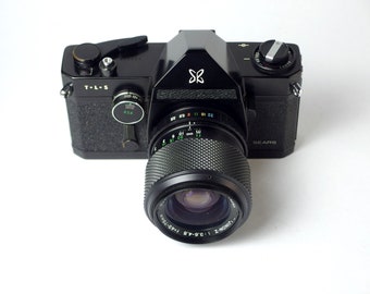 Sears T·L·S Beautiful Black 35mm SLR, Fujinon Z 43-75mm Lens, 1967