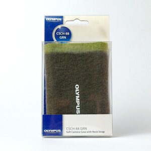 olympus digital camera case vintage retro wool felt moss design style japan y2k strap custom rare canon sony nikon