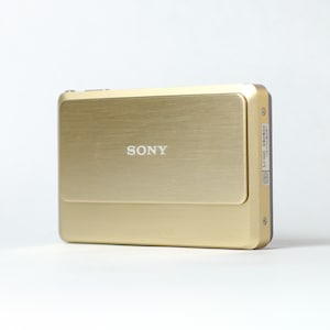 Sony Cyber-shot TX9 Slim Gold Digital Camera, Vintage 2000s