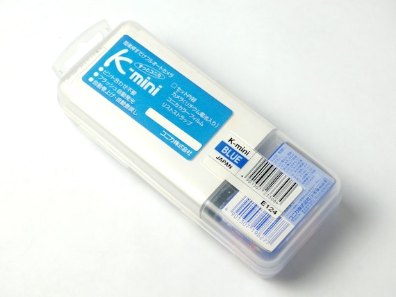 コニカ K-Mini ブルー、フィルム付き、オリジナルボックス、テスト済み