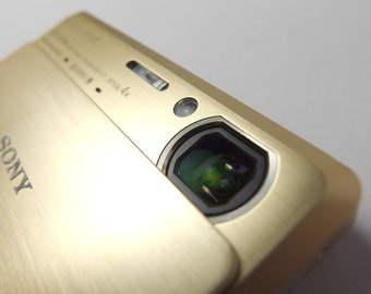 Buy Sony Cyber-shot TX9 Slim Gold Digital Camera, Vintage 2000s