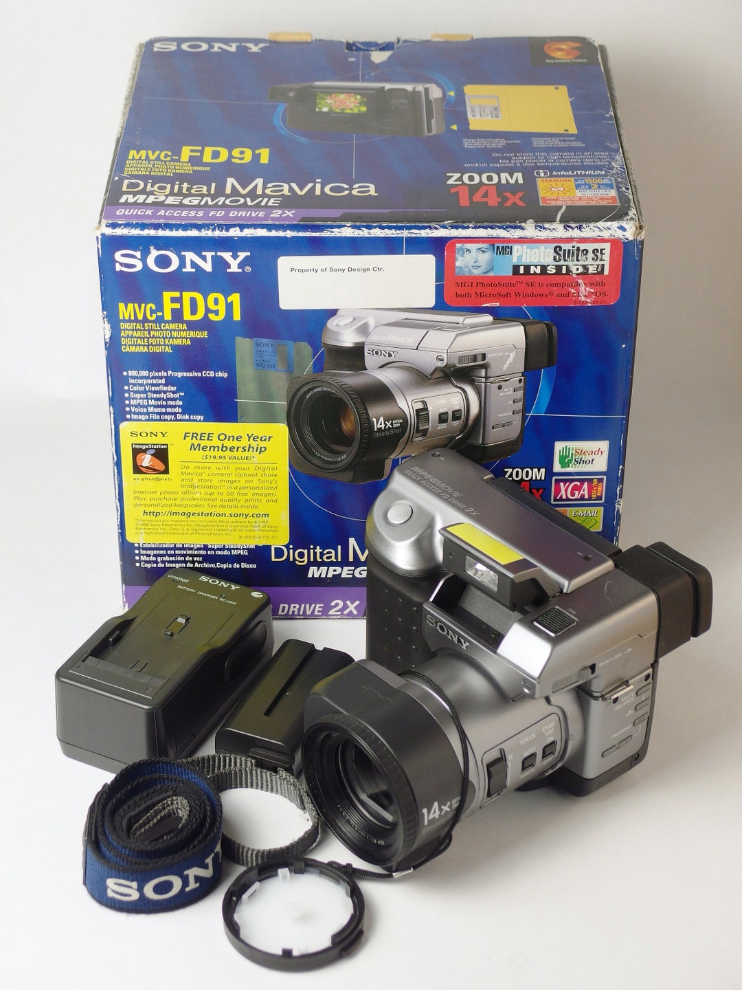 Sony Mavica FD91 Classic Floppy Disc Digital Camera, Retro XGA Quality, Japan, 1998 Etsy