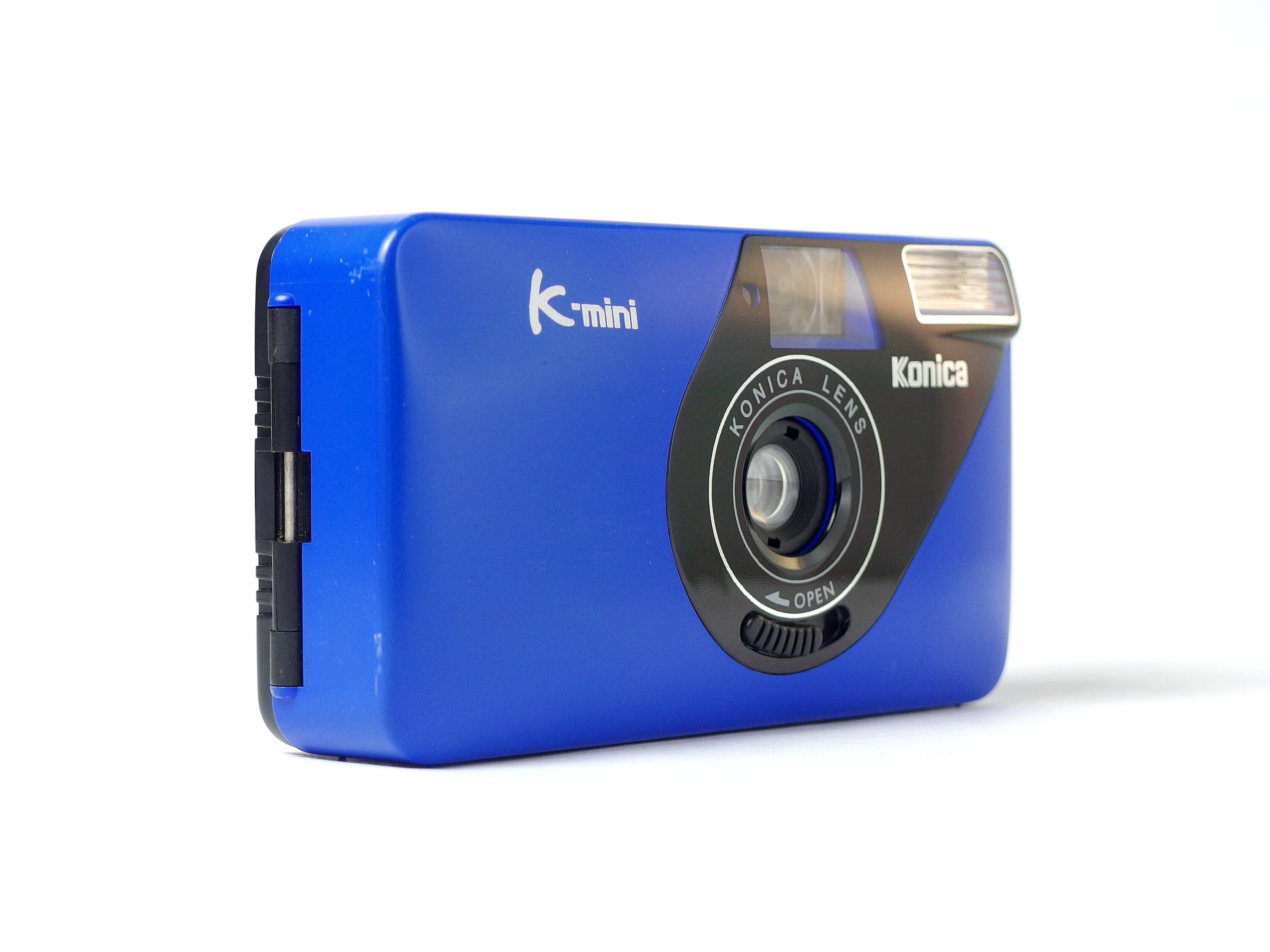 コニカ K-Mini ブルー、フィルム付き、オリジナルボックス、テスト済み