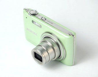 Pentax Optio P80 Rare Mint Green Vintage Digital Camera, Tested & Working with New Battery, Charger, SD Memory Card