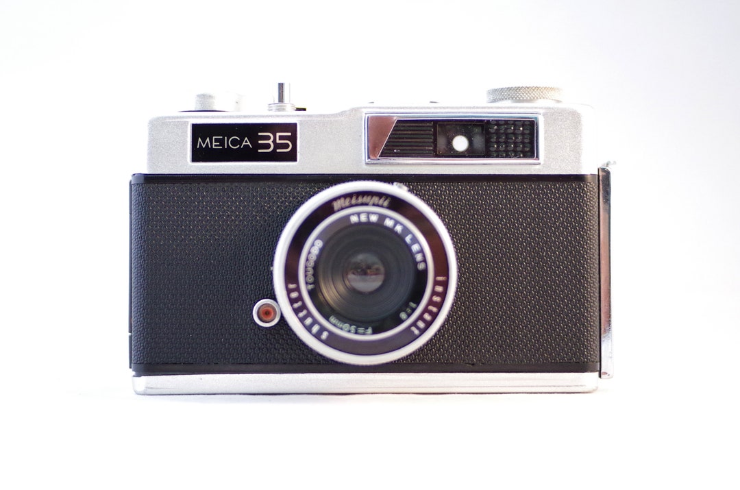 Étui Noir Vintage Meikai EL Pour Appareil Photo Tougodo - Japon, Années 60