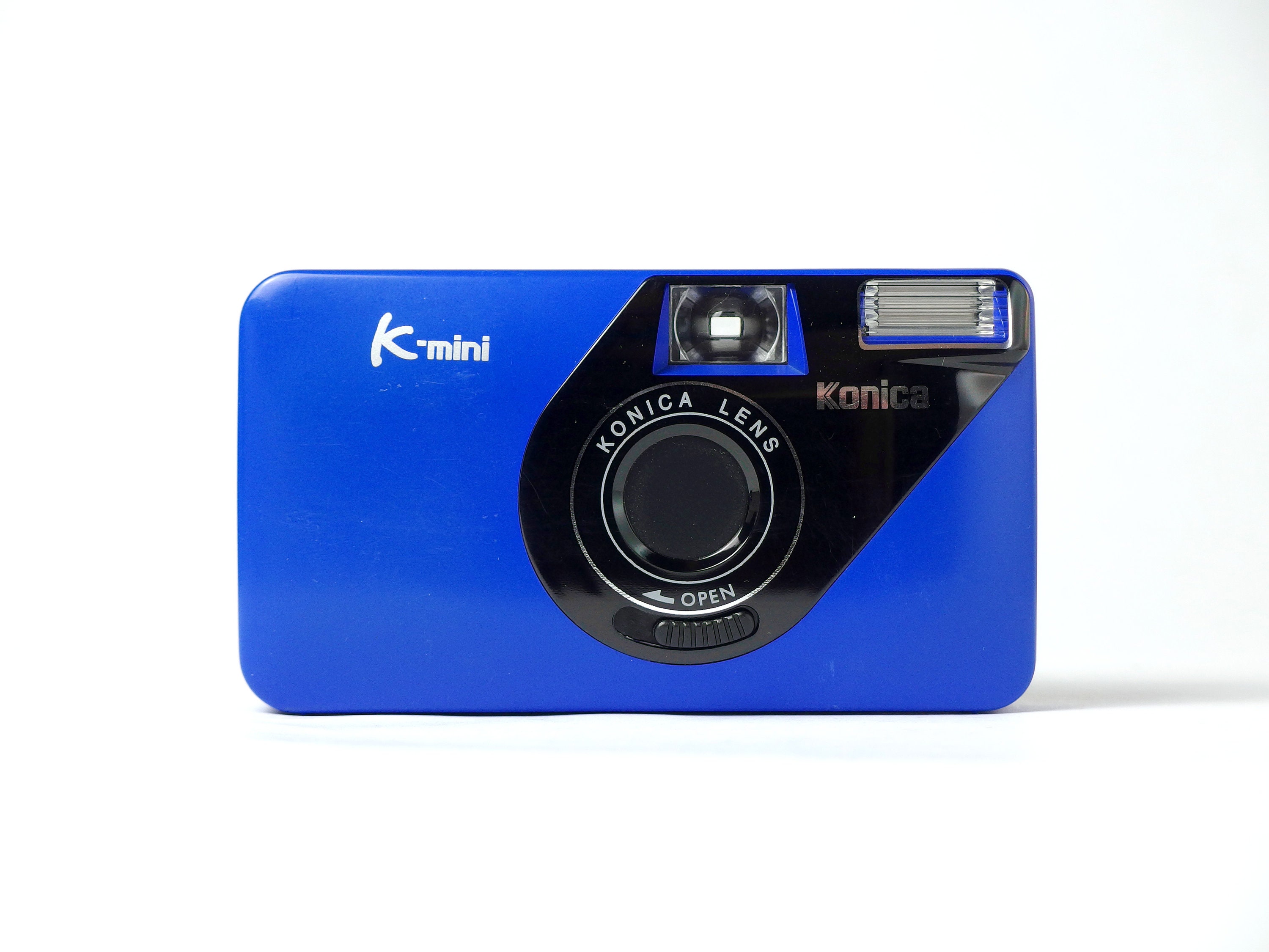 コニカ K-Mini ブルー、フィルム付き、オリジナルボックス、テスト済み