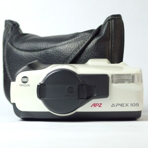 Minolta Apex 105 Unusual Pearl White 35mm Compact, Tested