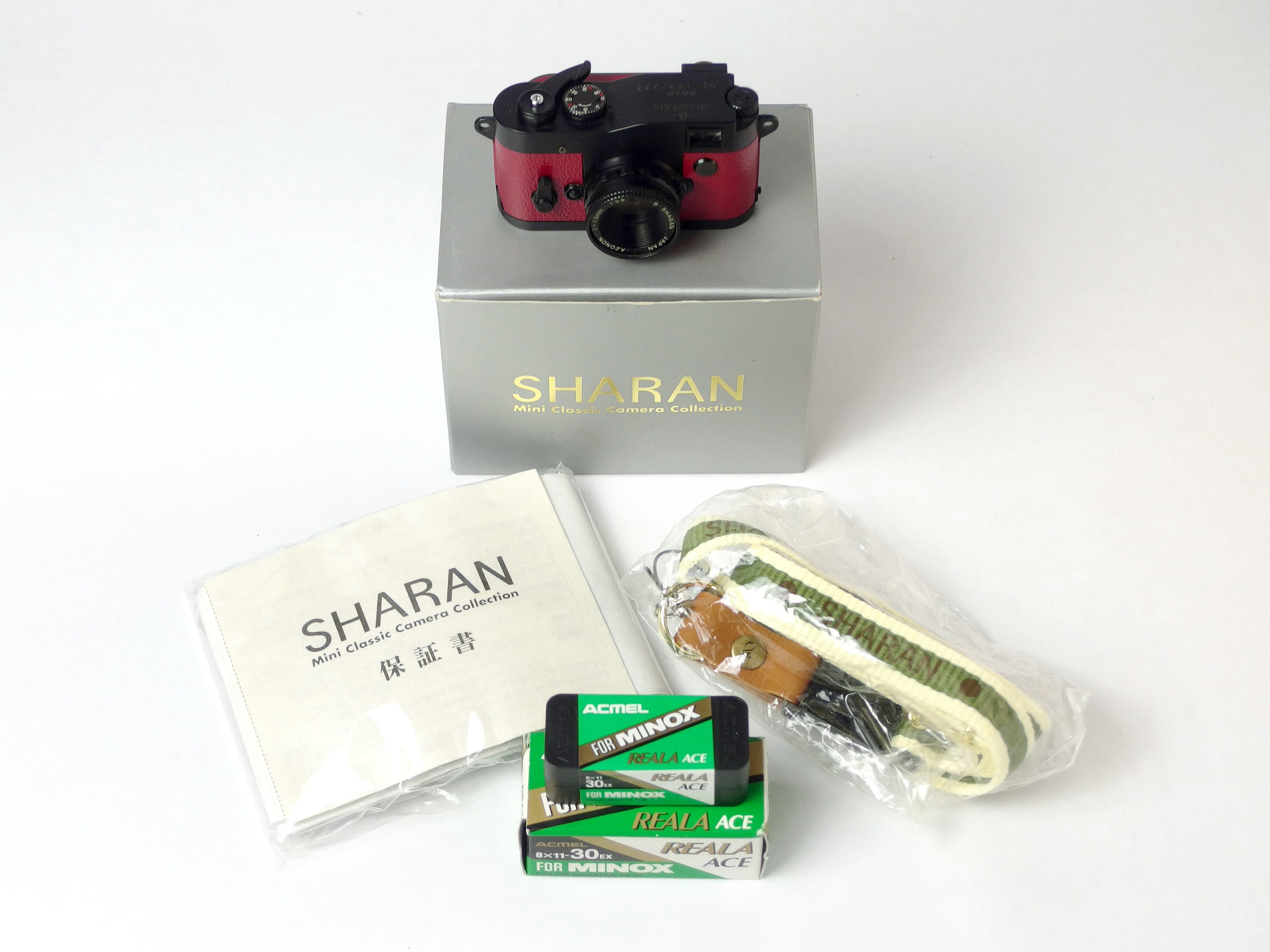 Sharan B Tiny Rangefinder With Film - Rare Wine Red Minox