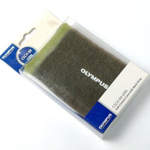 olympus digital camera case vintage retro wool felt moss design style japan y2k strap custom rare canon sony nikon