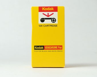 Kodak 126 Film - Still Pretty Good Verichrome Pan Black & White for Instamatic Cameras, Expired 1974, NOS, Sealed in Box