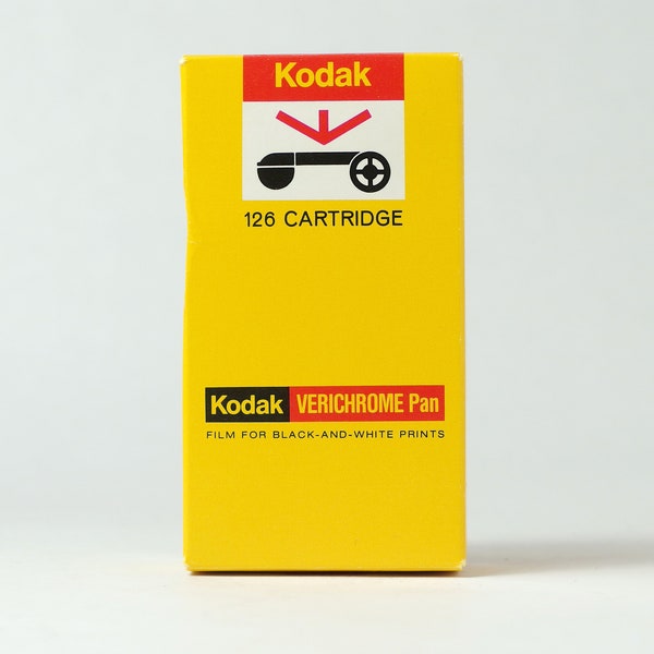 Kodak 126 Film - Still Pretty Good Verichrome Pan Black & White for Instamatic Cameras, Expired 1974-75, NOS, Sealed in Box