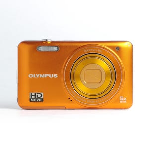 Olympus Rare Orange Compact Digital Camera VG-145, Vintage