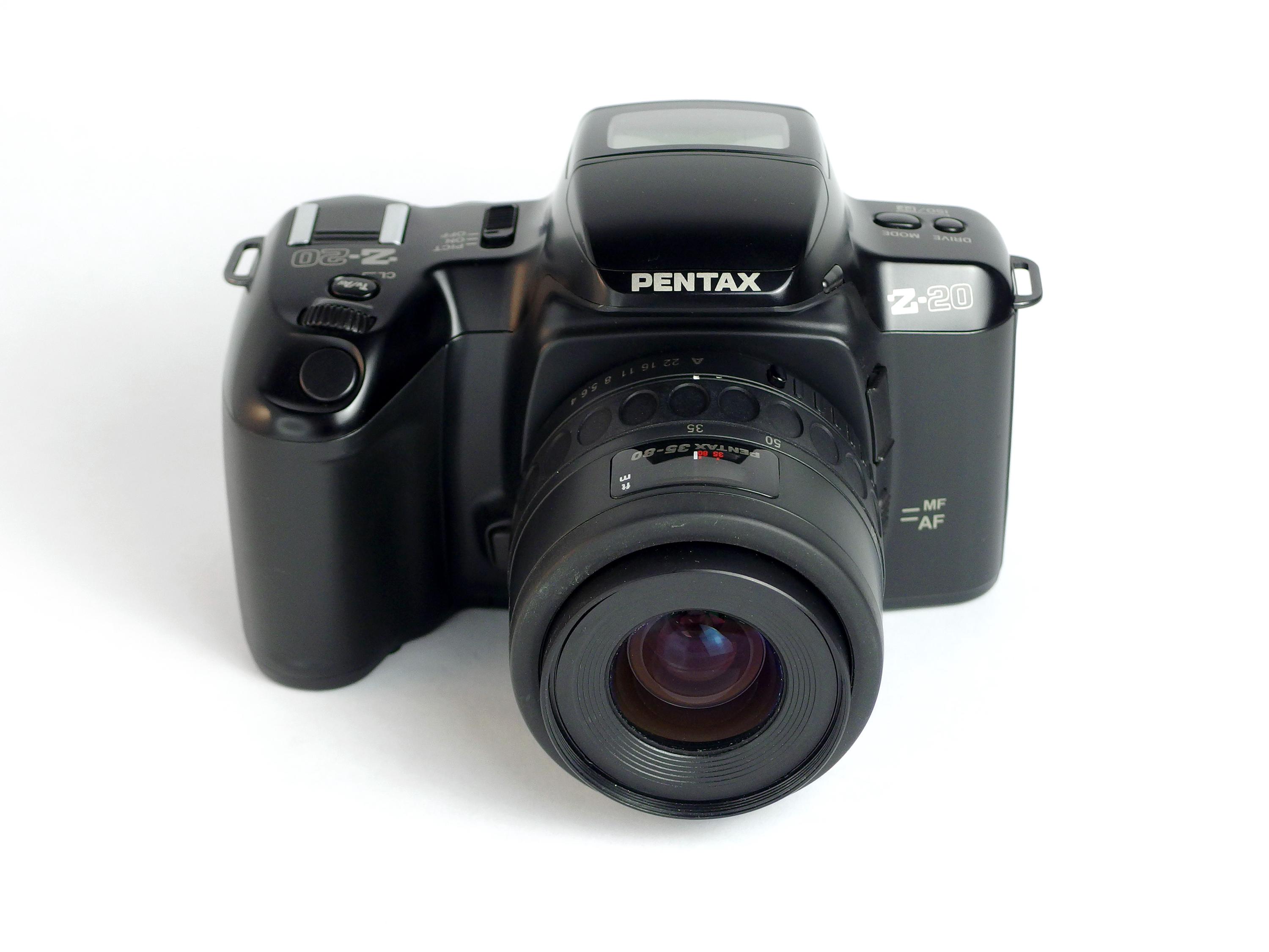 Pentax Z-20 Shiny Black Fully Automatic SLR, Near Mint With 35