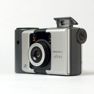 Pentax Efina Ultra-Compact Wide Angle APS Camera, Silver, Japan, 2000