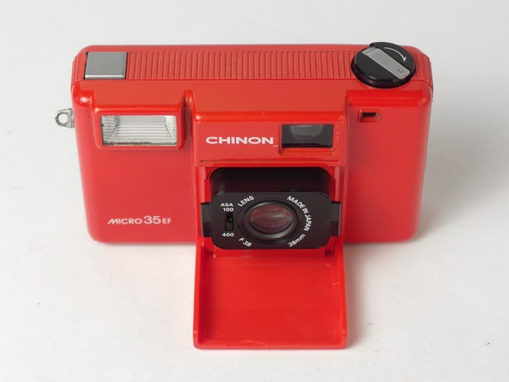 Chinon Micro 35 EF Folding Front 35mm Camera, Working but No Flash