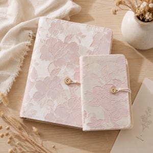 Notitieboek met bloemenprint in ringband, A5/A6 formaat, navulbaar dagboek, vintage agenda