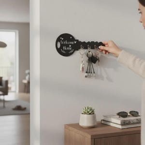 Hoomast Porte-clés Mural Avec 10 Crochets – Porte-clés Pour