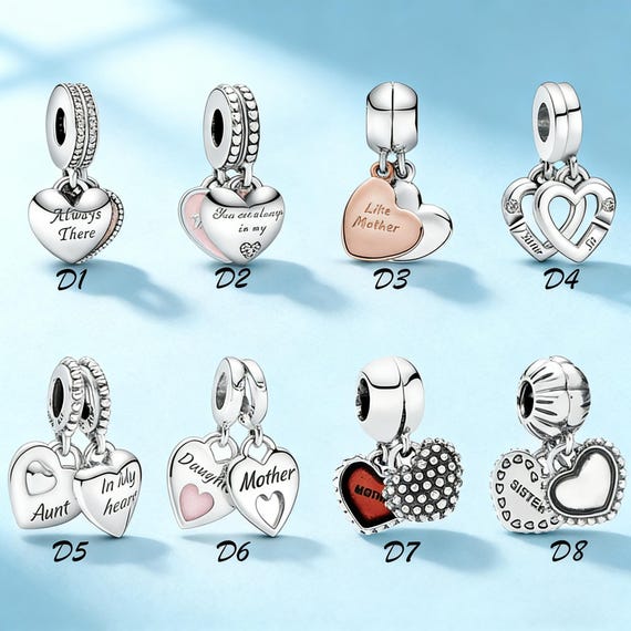 Interlocking Hearts Dangle Charm: Relationship Bo… - image 1