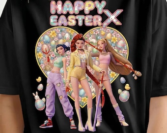 Easter Anime Girl Group PNG | Anime Squad Sublimation Art (Digital Download)