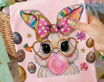 Coquette Easter Bunny Png, Easter Png, Bunny Sublimation Design, Coquette Bow Rabbit Png, Spring Bunny Png, Digital Download
