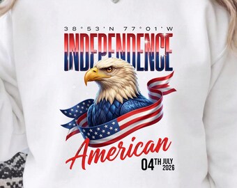 USA 250th Anniversary png | American Eagle 4th of July 2026 Sublimation | USA Independence Day Design | Dark & Light Shirt  DTF