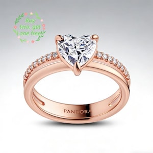 Dubbele band hartring voor vrouwen minimalistische liefdesring stapelband sieraden romantisch cadeau voor haar modering