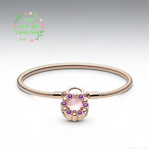 紋章風の輝きを放つ南京錠ブレスレット、調節可能なチャームブレスレット、エレガントで繊細なジュエリー、母の日の贈り物、スタイリッシュな普段使い